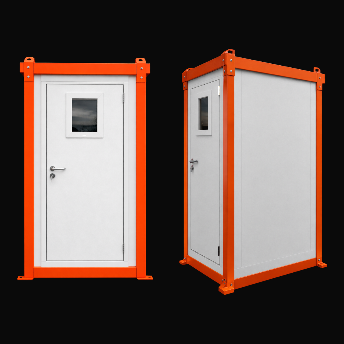 THUNDERBOX Onshore — orange-framed white-door unit